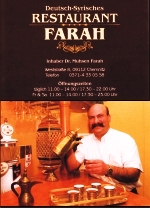 Orientalisch Schlemmen im Restaurant FARAH in Chemnitz