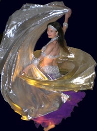 Orientalischer Tanz, Bauchtanz in Sachsen, Doppelschleiertanz